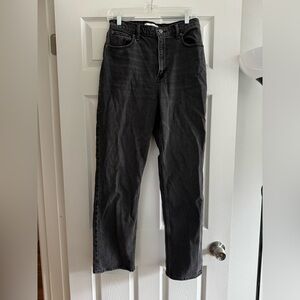 Black Abercrombie high-rise 90s jeans